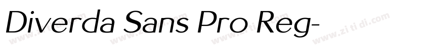 Diverda Sans Pro Reg字体转换